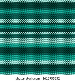 Stylish horizontal stripes knit texture geometric seamless pattern. Scarf knit effect ornament. Norwegian style seamless knitted pattern. Winter holidays wallpaper.