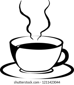 Stylish hot coffee cup
