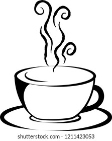 Stylish hot coffee cup