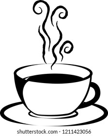 Stylish hot coffee cup