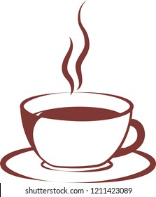 Stylish hot coffee cup