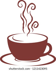 Stylish hot coffee cup