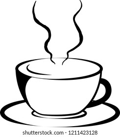 Stylish hot coffee cup