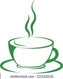 Stylish hot coffee cup