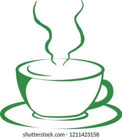 Stylish hot coffee cup