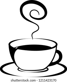 Stylish hot coffee cup