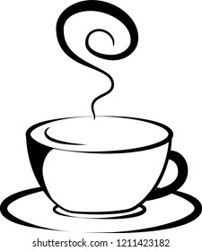 Stylish hot coffee cup