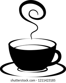 Stylish hot coffee cup