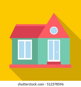 Stylish house icon. Flat illustration of house vector icon for web design