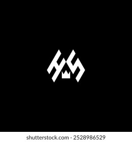 Stylish HS  Letter Logo with Clean Minimalist Design.