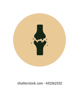 stylish icon in color  circle bone fracture 