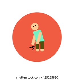 stylish icon in color  circle problems joints 