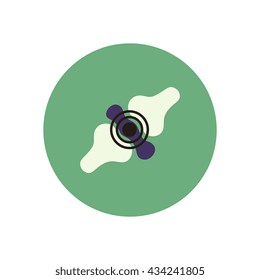stylish icon in color  circle problems joints 