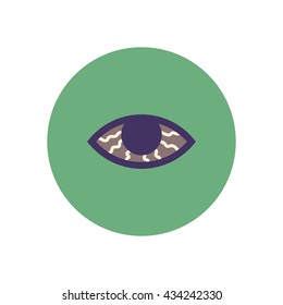 stylish icon in color  circle vision problems 