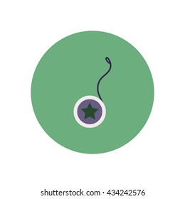 stylish icon in color  circle yo yo toy 