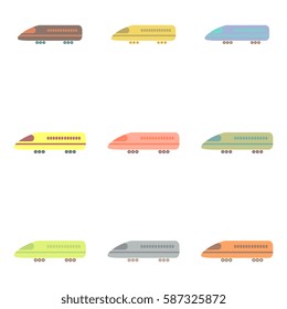 stylish icon in flat style travel airplane collection
