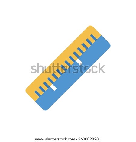 A stylish icon of a ruler for architectural and construction designs.