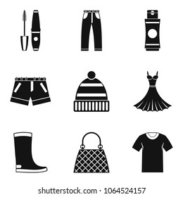 Stylish icons set. Simple set of 9 stylish vector icons for web isolated on white background