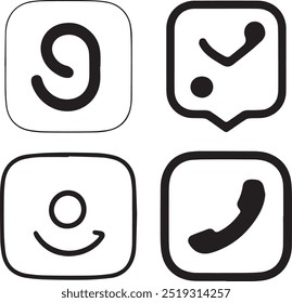 Iconos con estilo Vector e ilustrador