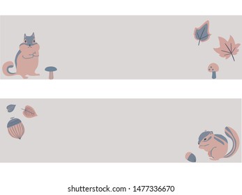 A stylish illustration with an autumn motif.