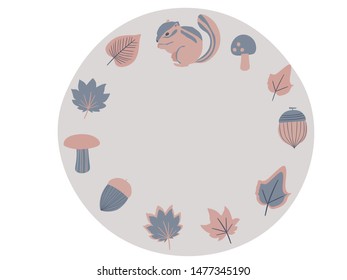 
A stylish illustration with an autumn motif.
