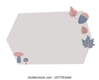 A stylish illustration with an autumn motif.