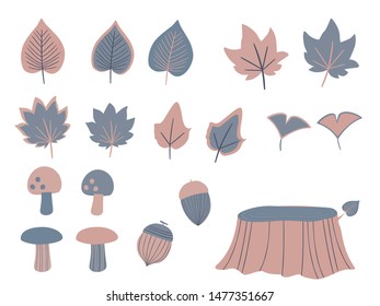 A stylish illustration with an autumn motif.