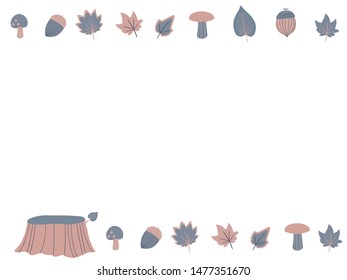 A stylish illustration with an autumn motif.