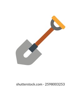 A stylish illustration of a construction shovel icon, perfect for excavation and earthworks.