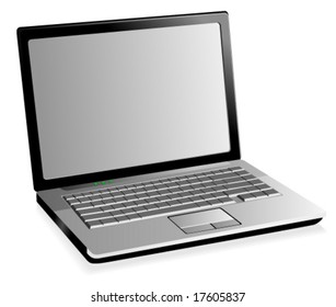 Stylish illustration of a laptop