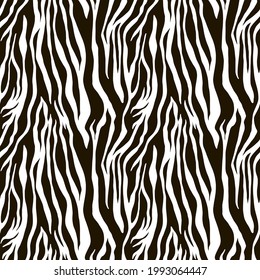 Stylish illustration of a seamless zebra pattern