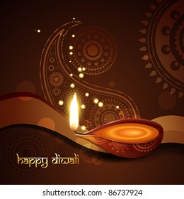 stylish indian diwali festival background