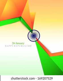 stylish indian vector flag design 