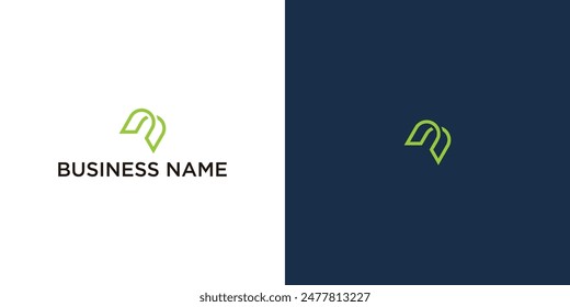 Elegante logotipo inicial N para marketing empresarial