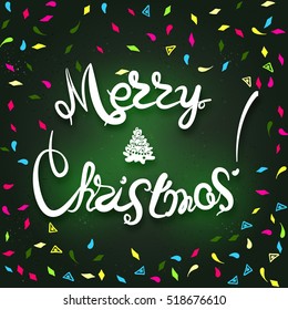  stylish inscription on abstract doodles for congratulations card, banner, flyer. holiday design.