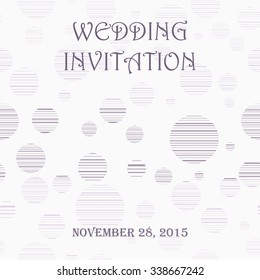stylish invitation card on light background