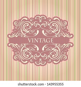 Stylish Invitation card with Round Lace design