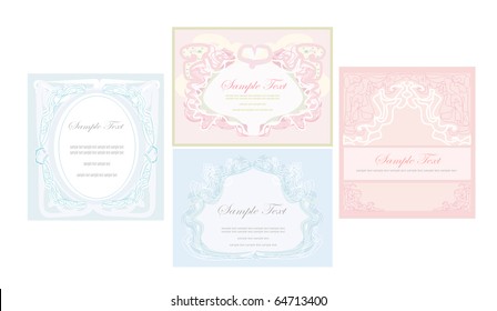 Stylish invitation set