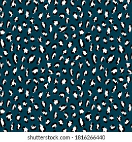 Stylish jaguar skin seamless pattern, animal print vector art.