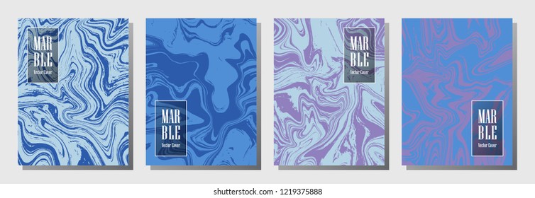 Stylish journal layouts set. Background for binder template, corporate flyers. Annual report cover glitch layouts set. Flyer, brochure mockup, report, journal, binder vectors, title place.