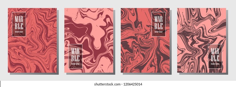 Stylish journal layouts set. Pattern for binder template, corporate flyers. Annual report cover memphis layouts set. Flyer, card, report, journal, binder vectors, title place.