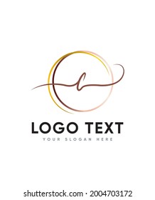 A stylish, Joyful and delicate script letter type C logo template, Vector logo for business and company identity