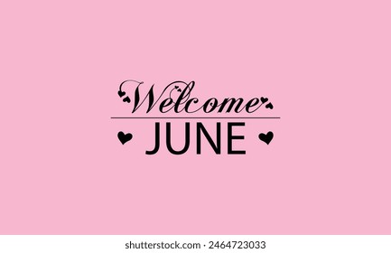 Stylish June Text Illustrations for a Fashionable Start