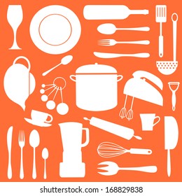 A stylish kitchen set in two colors