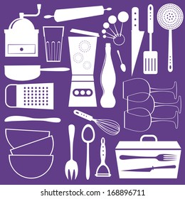 A stylish kitchen utensils collection