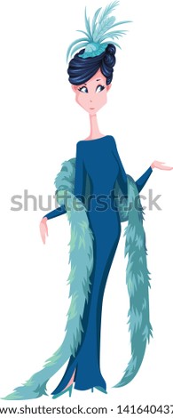 a stylish lady posing with a peacock green colored party gown