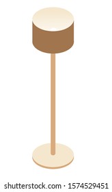 Stylish Lamp isometric vector illustration. 