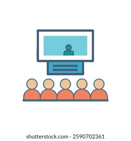 Stylish Lecture Hall Icon for Presentations