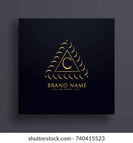 stylish letter C premium logo design concept