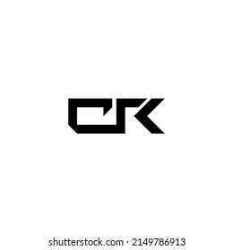 Stylish Letter CR monogram logo design